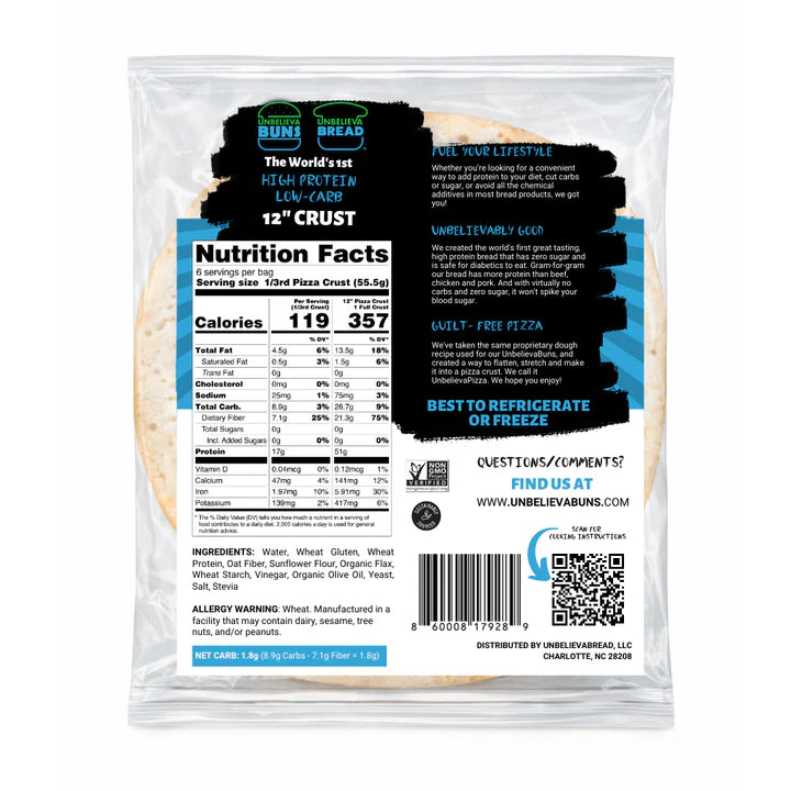 UnbelievaBuns Pizza Crust
