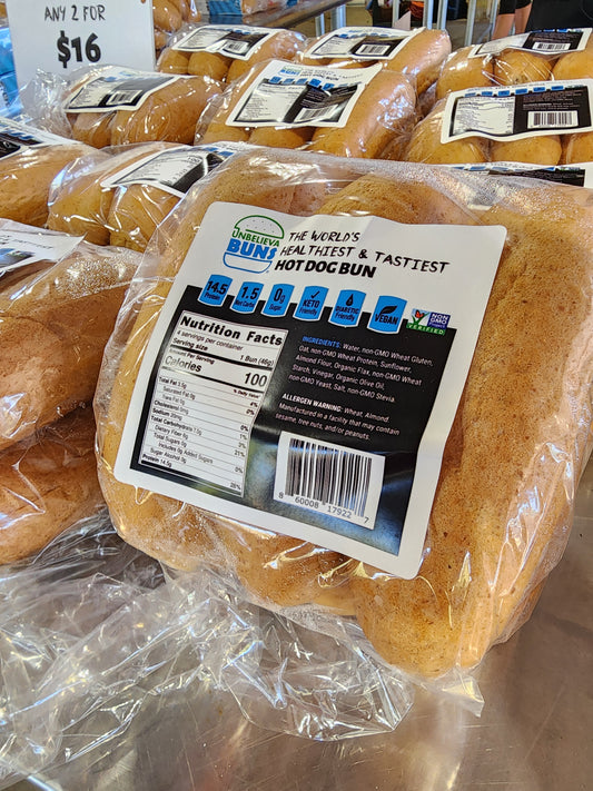 UnbelievaBuns Hotdog Buns